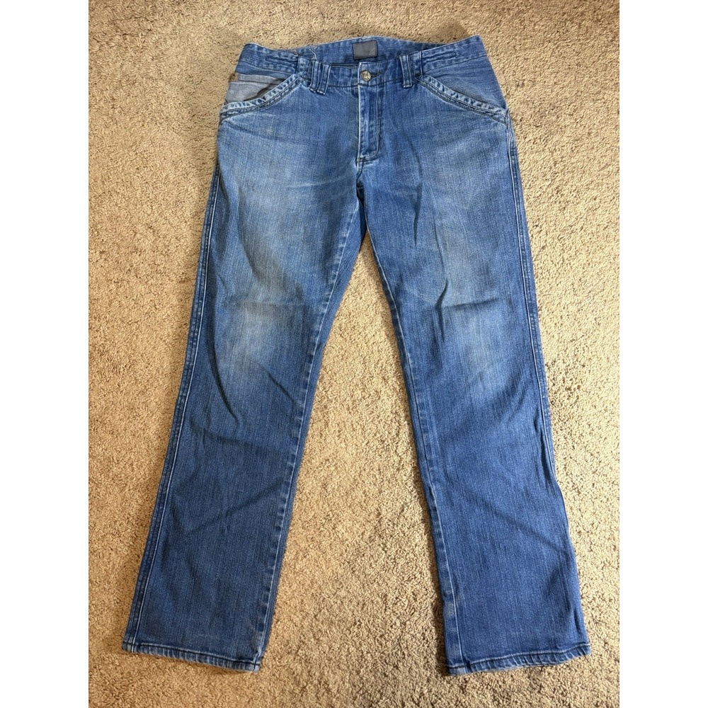 Reef Jean Mens 32x29 N5 Straight Leg Relaxed Fit Distressed Low Rise Surf Grunge